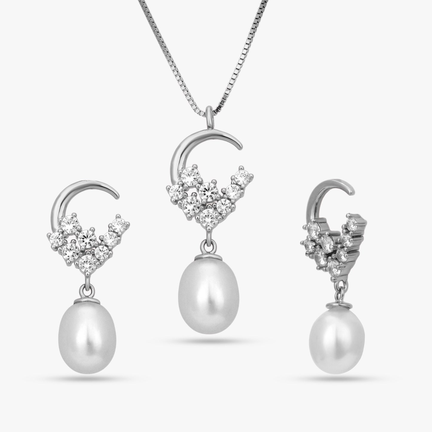 Floral Pearl Jewellery Set