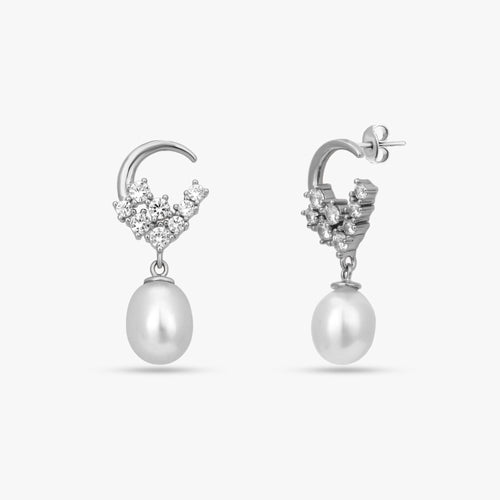Load image 1 in gallery view. Floral Pearl Jewellery Set