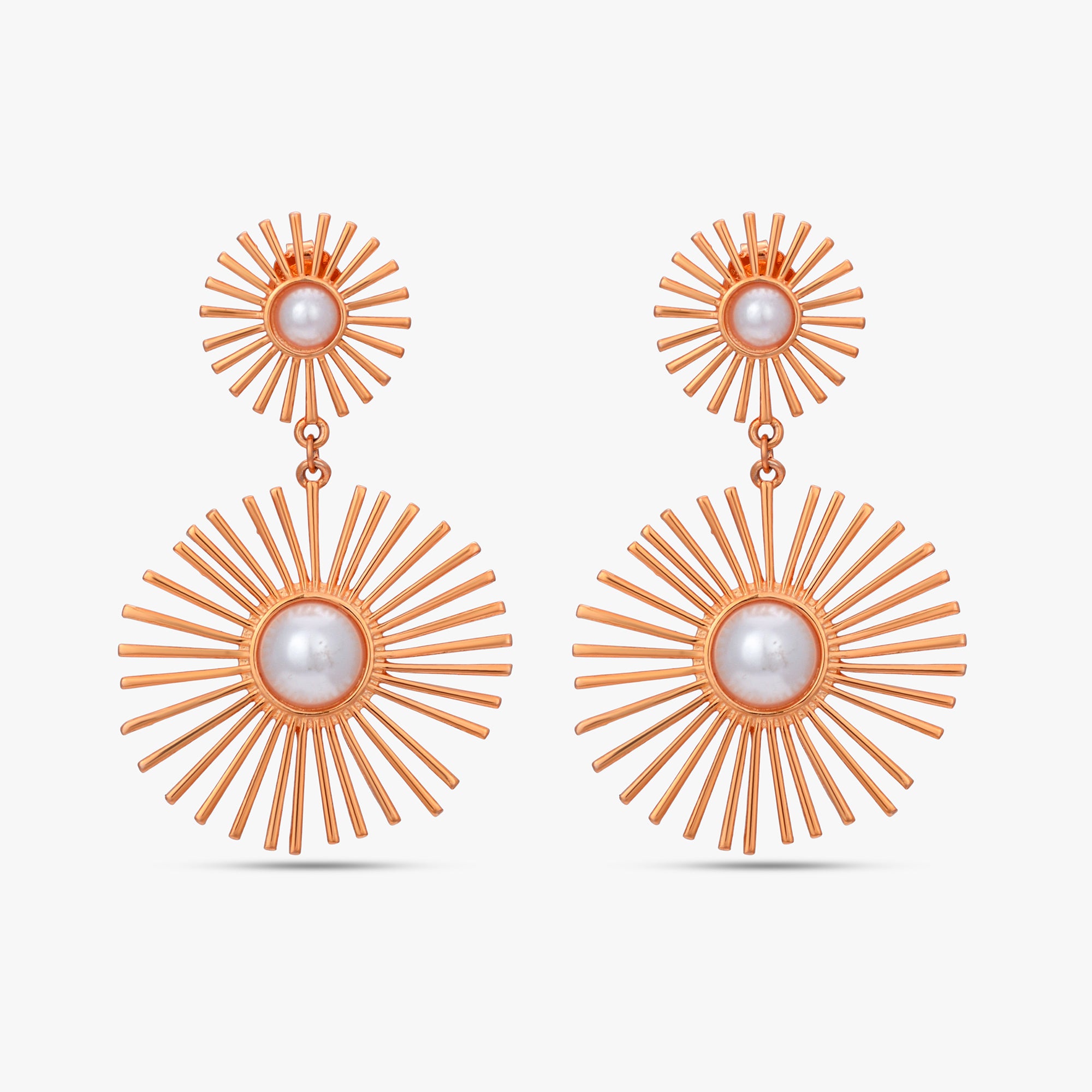 Solaris Sunburst Pear Earrings