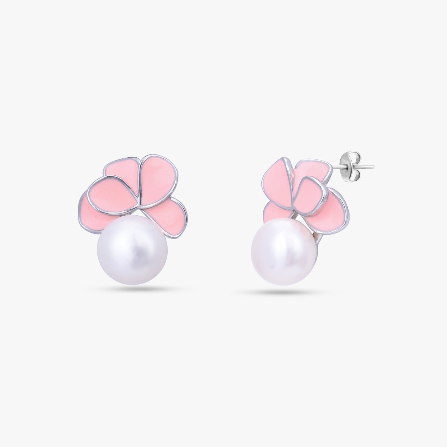 Pink Floral Jewelry Set
