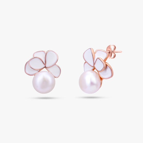 Load image 1 in gallery view. Rose Gold Pearl Set