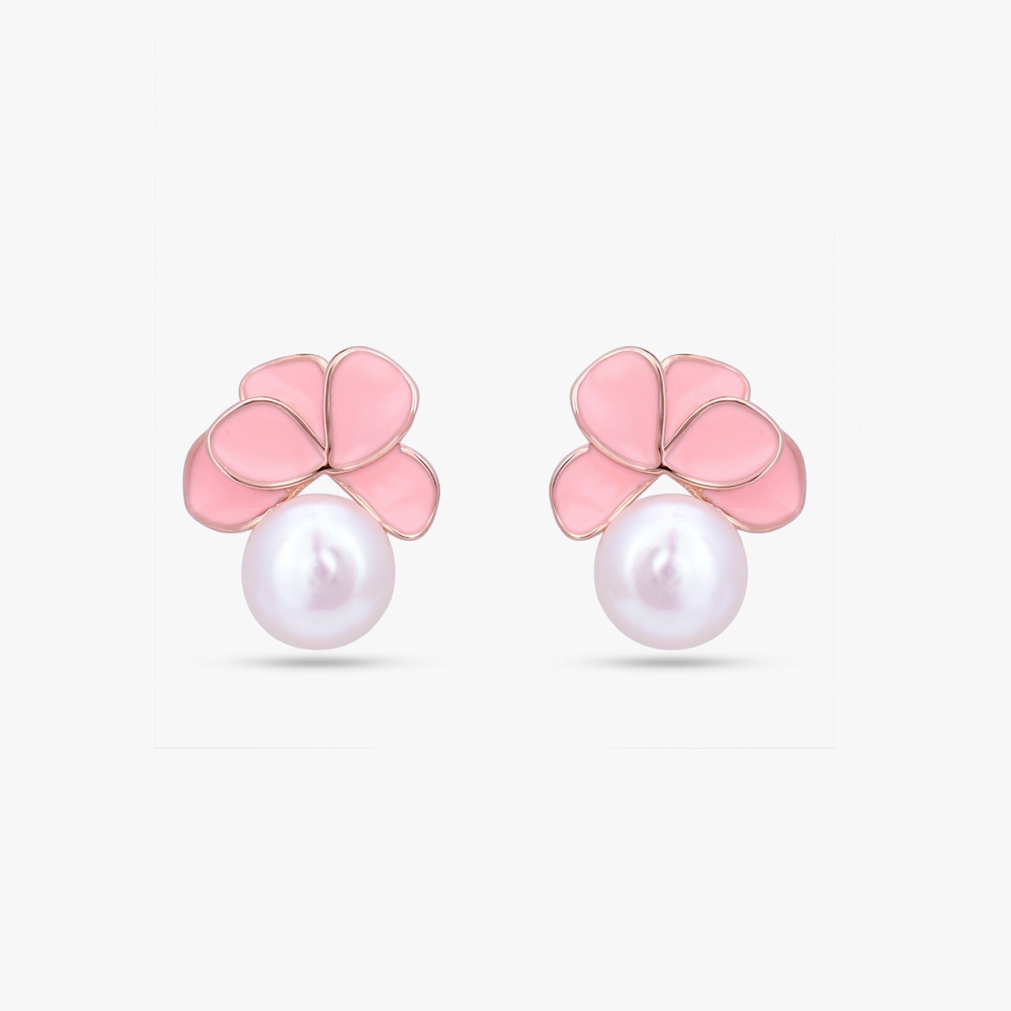 Pink Floral Jewelry Set