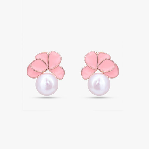 Load image 1 in gallery view. Pink Floral Jewelry Set