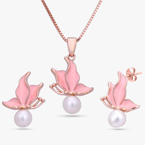 Load image 1 in gallery view. Enamel Wing Pearl Set