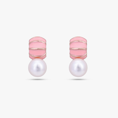 Load image 1 in gallery view. Pink Enamel Pearl Set