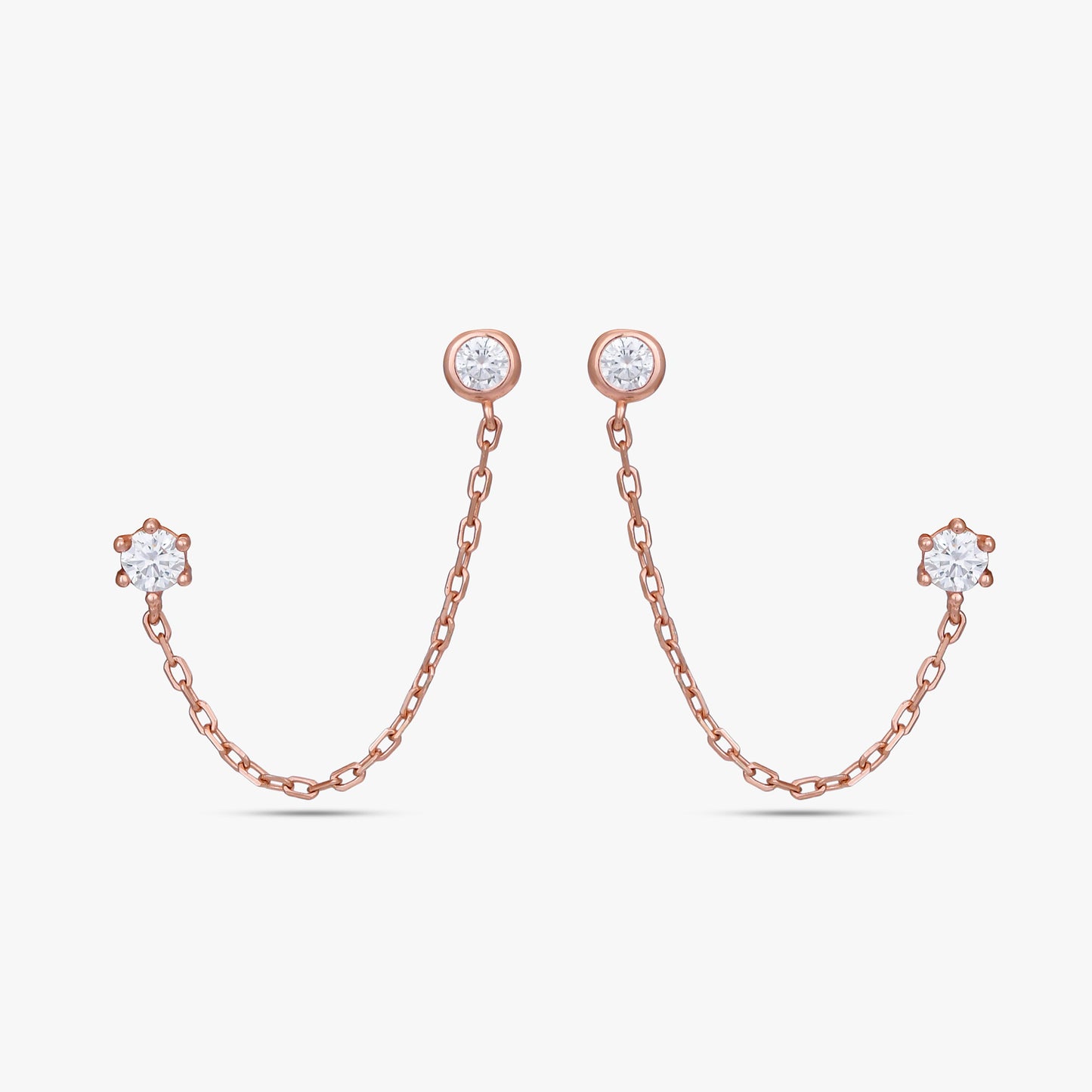 Petal & Pearl Chain Earrings