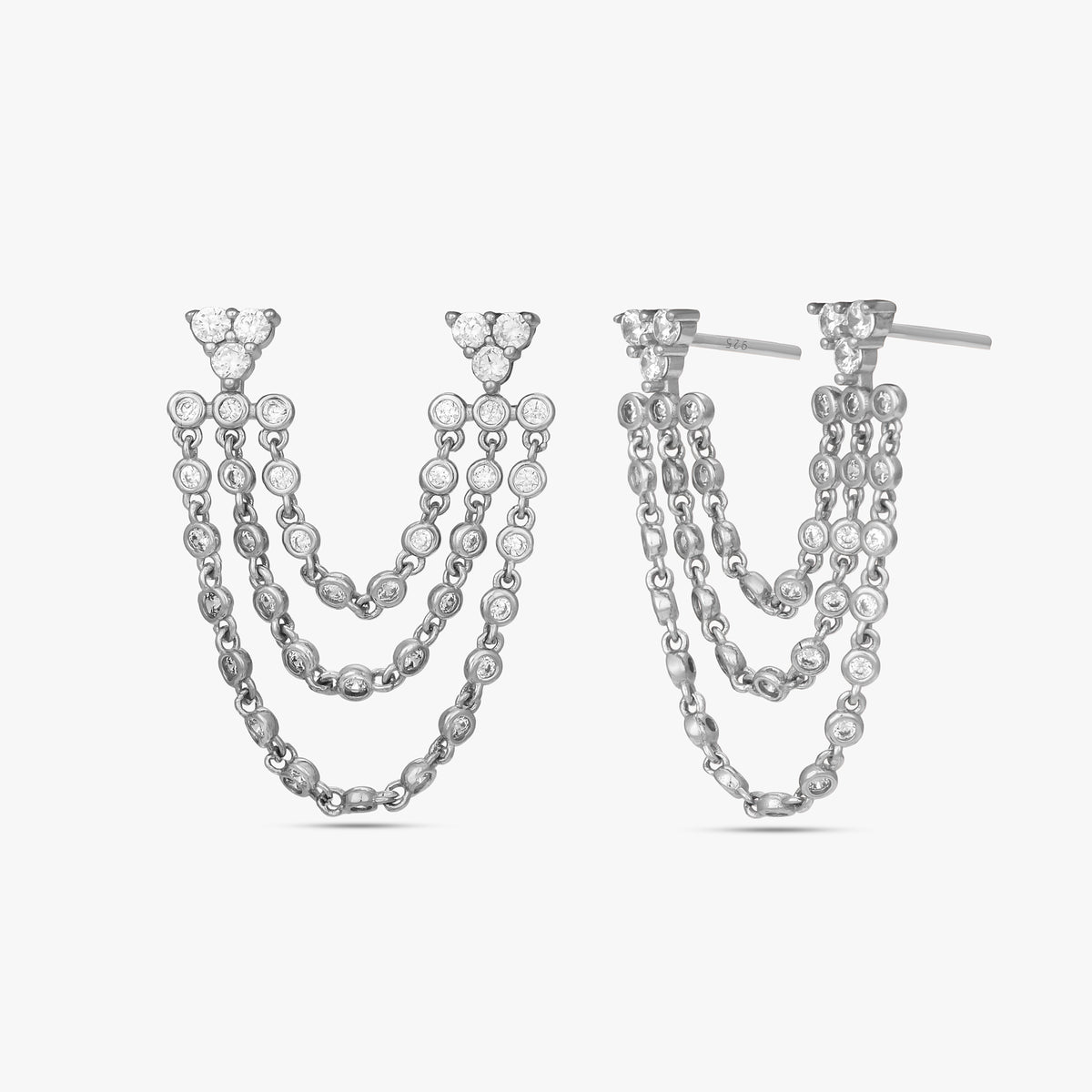 Petal Glow Solitaires Earrings