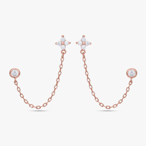 Load image 1 in gallery view. Luna Linked Drop Earrings