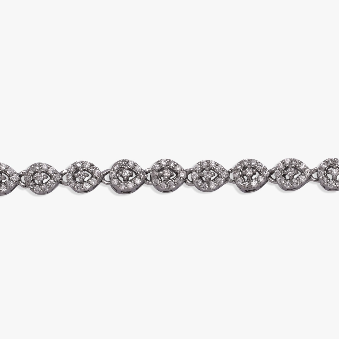 Sparkling Diamond Halo Anklet