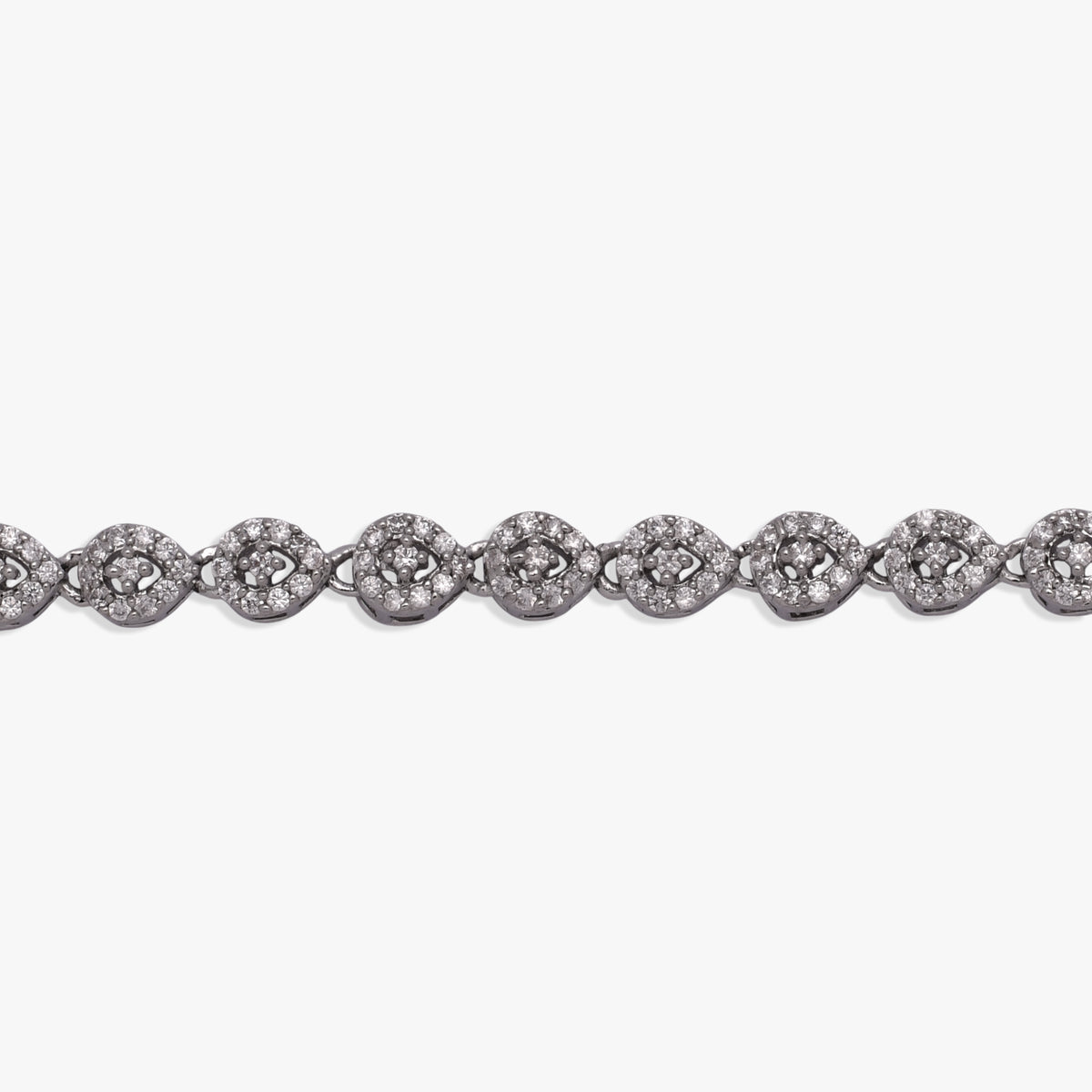 Sparkling Diamond Halo Anklet
