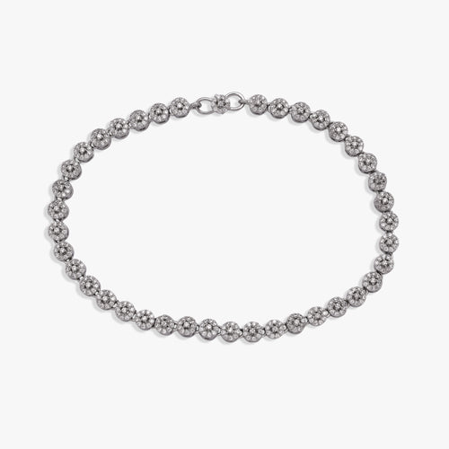 Load image 1 in gallery view. Elegant Halo Diamond Anklet