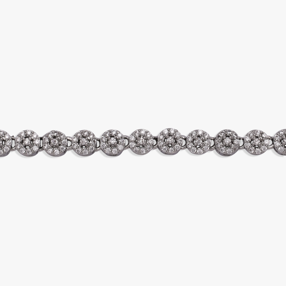 Elegant Halo Diamond Anklet