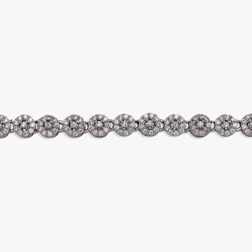Load image 1 in gallery view. Elegant Halo Diamond Anklet
