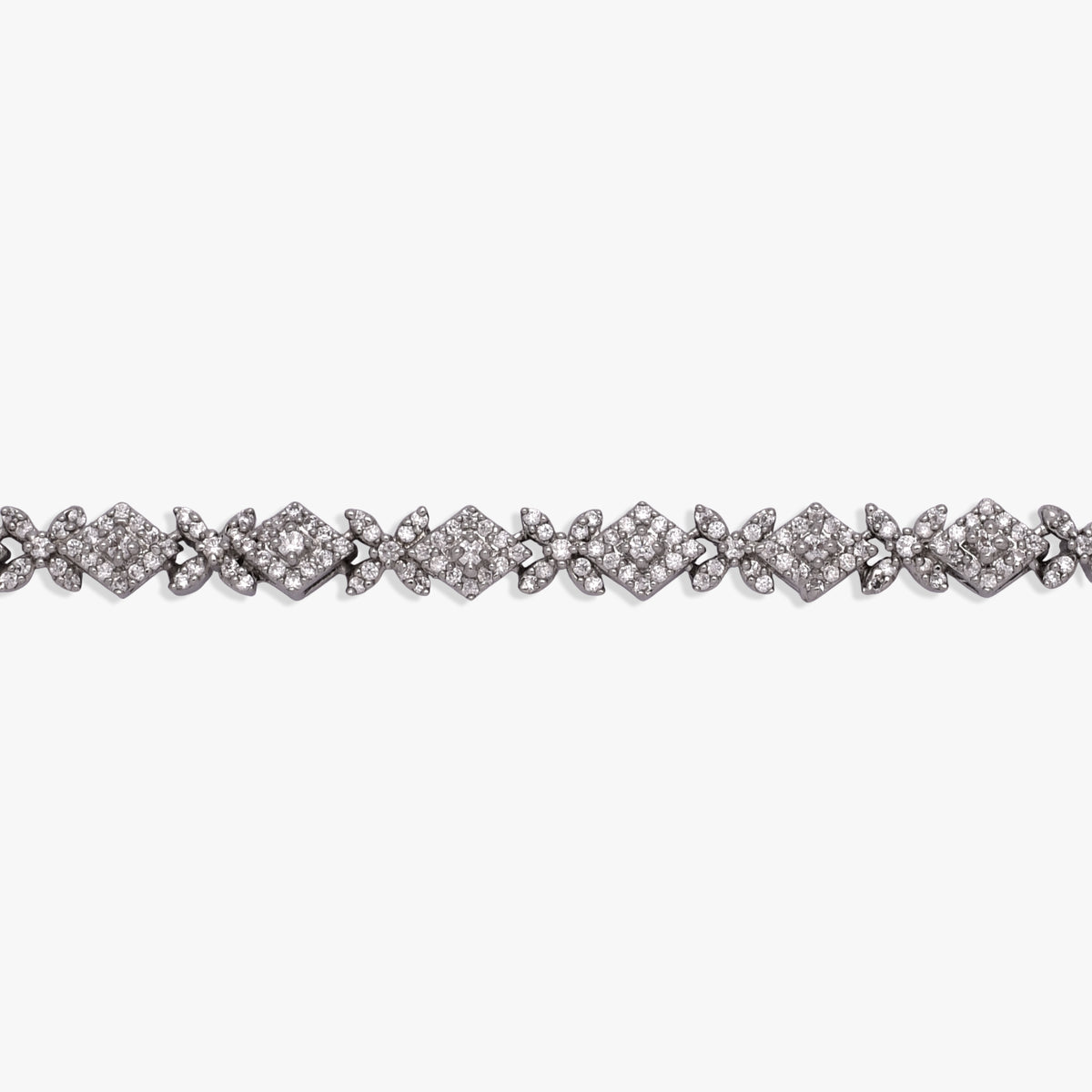 Diamond Floral Rhombus Anklet