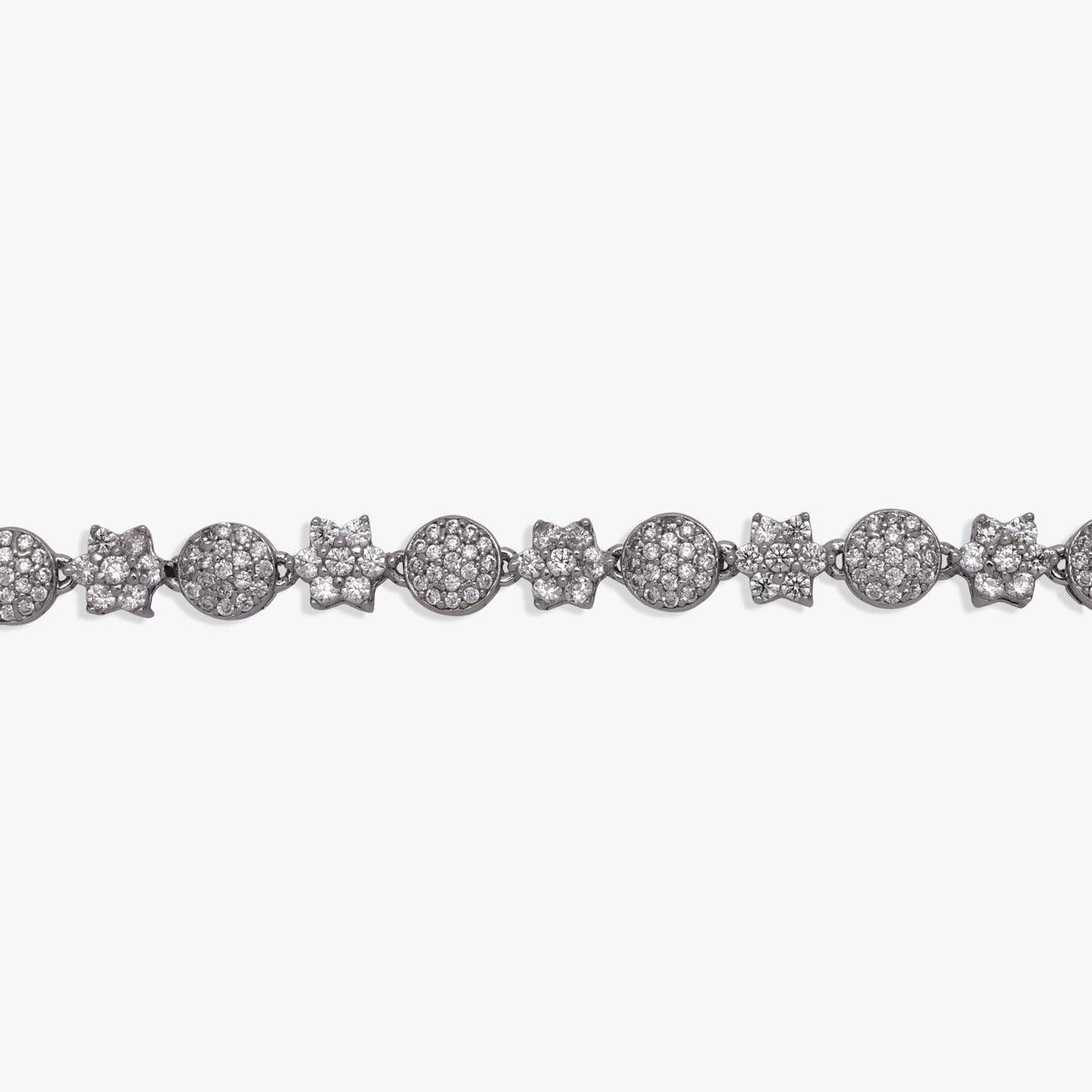 Sparkling Floral Diamond Anklet
