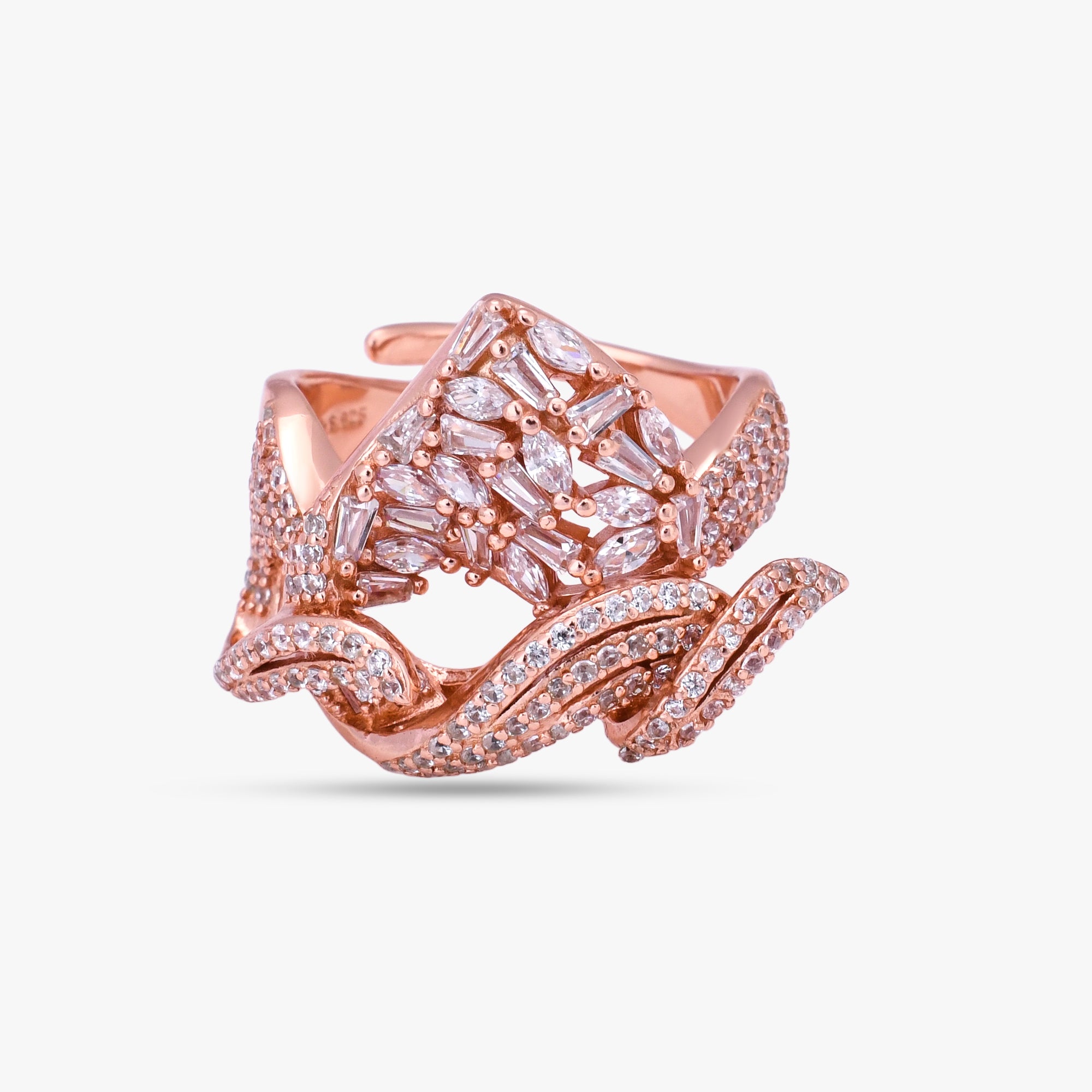 Rose Gold Geometric Ring