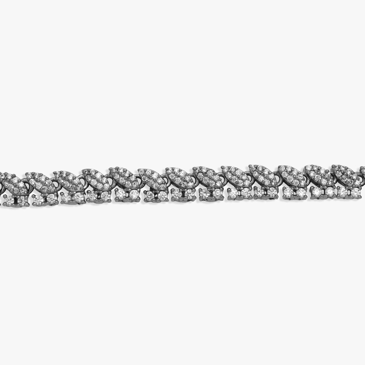 Sparkling Leaf Motif Anklet