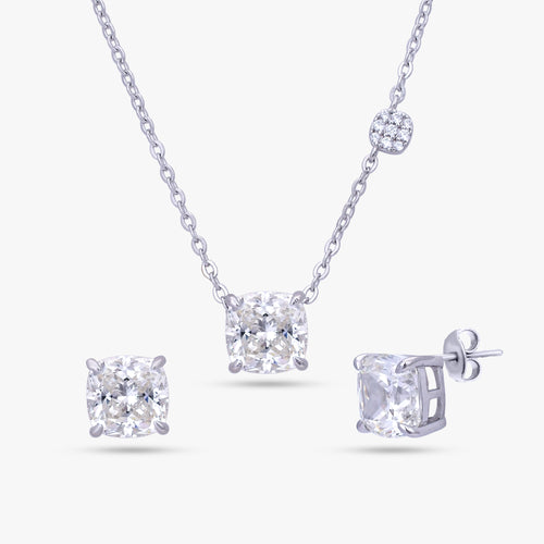 Load image 1 in gallery view. Elegant Silver Pendant Set
