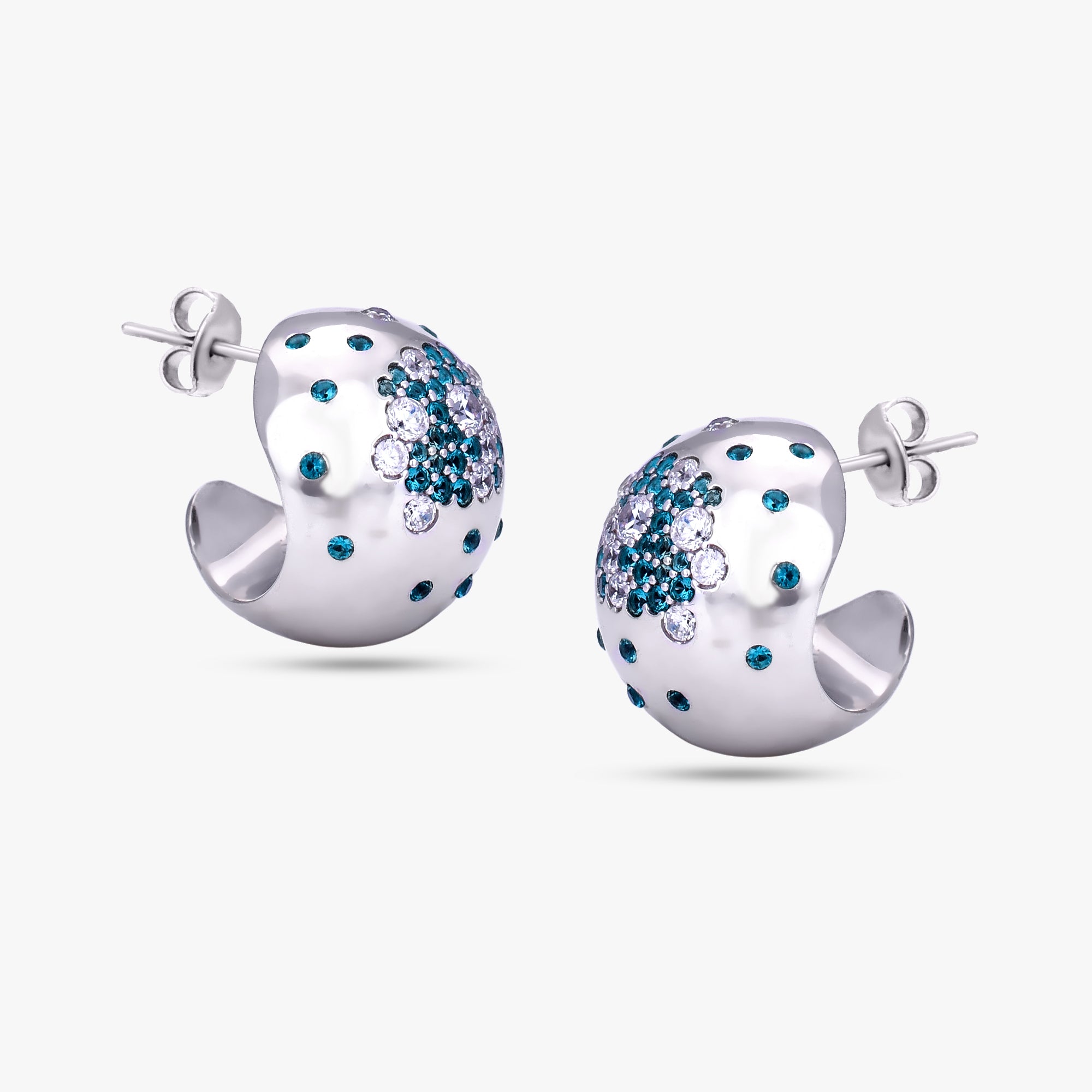 Radiant Ombre Silver Earrings