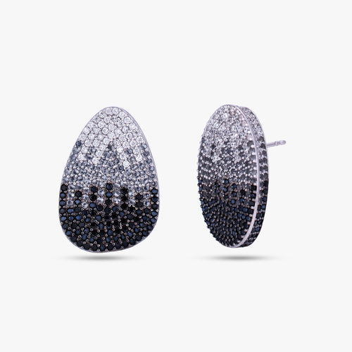 Load image 1 in gallery view. Black Ombre Teardrop Earrings