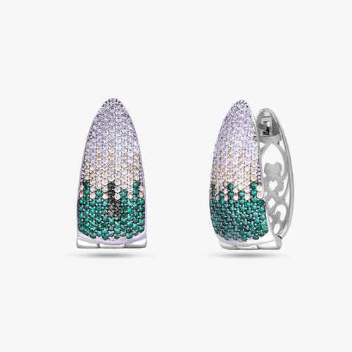 Load image 1 in gallery view. Ombre Gradient Teardrop Earrings