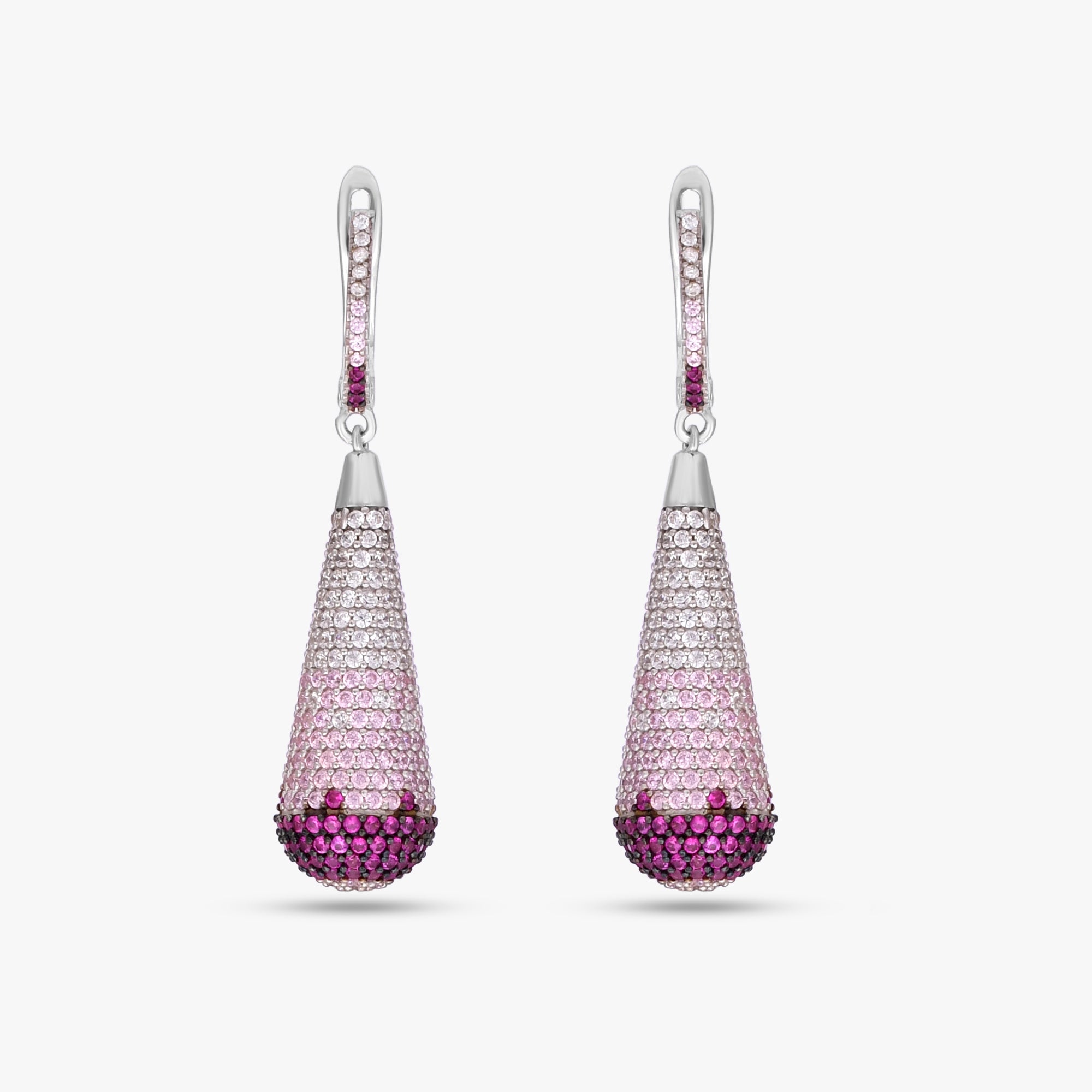 Pink Ombre Teardrop Earrings