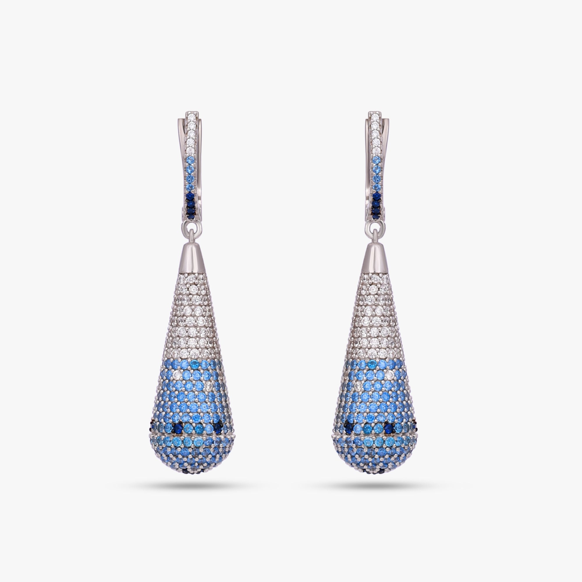 Blue Ombre Teardrops Earring