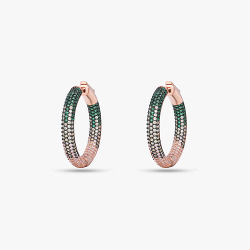 Load image 1 in gallery view. Blue Gradient Hoops