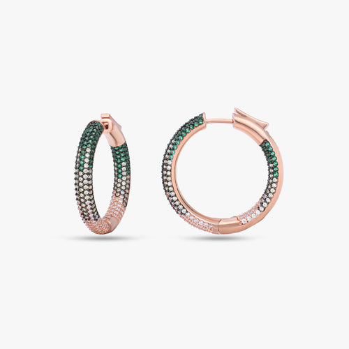 Load image 1 in gallery view. Blue Gradient Hoops