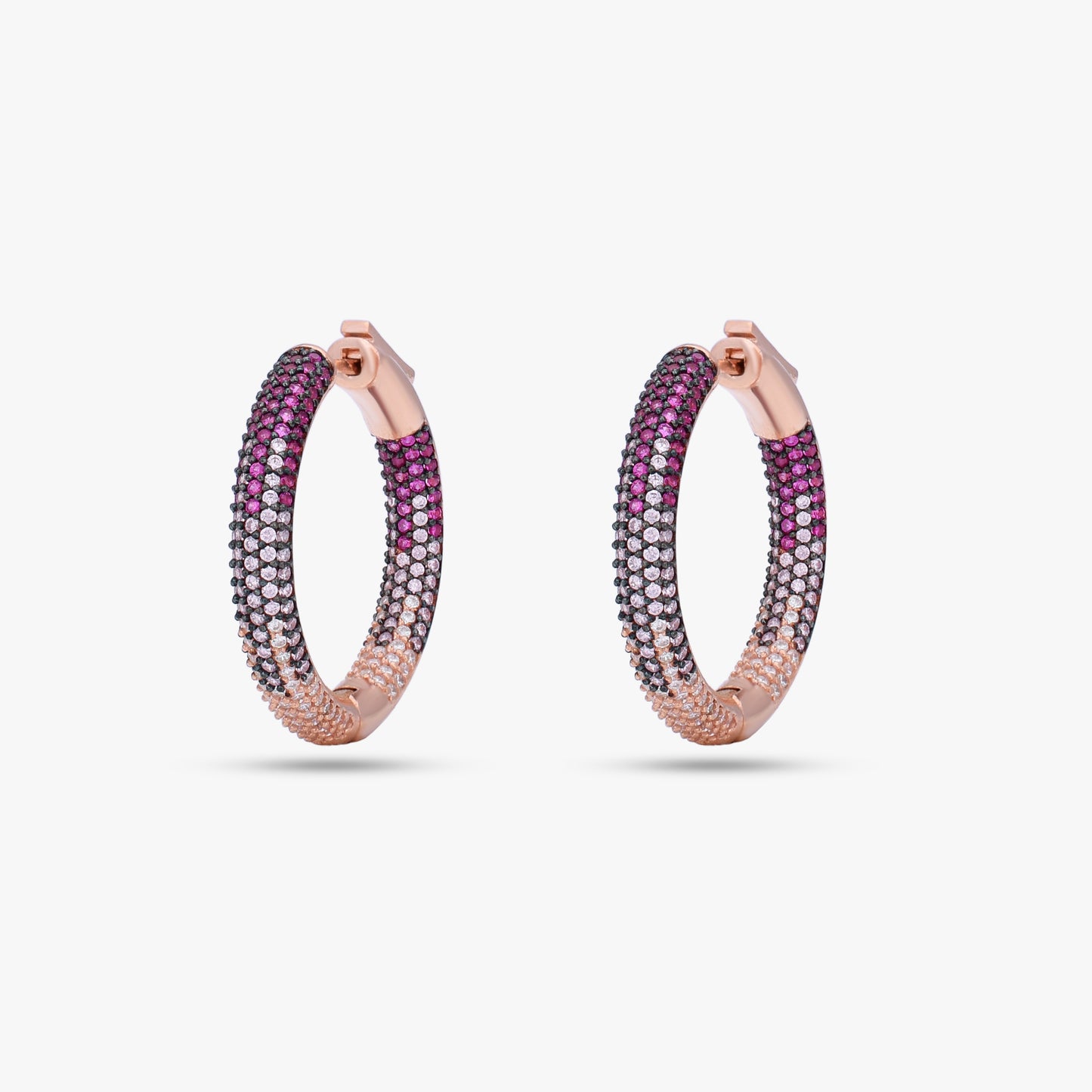 Multicolor Ombre Hoop Earrings