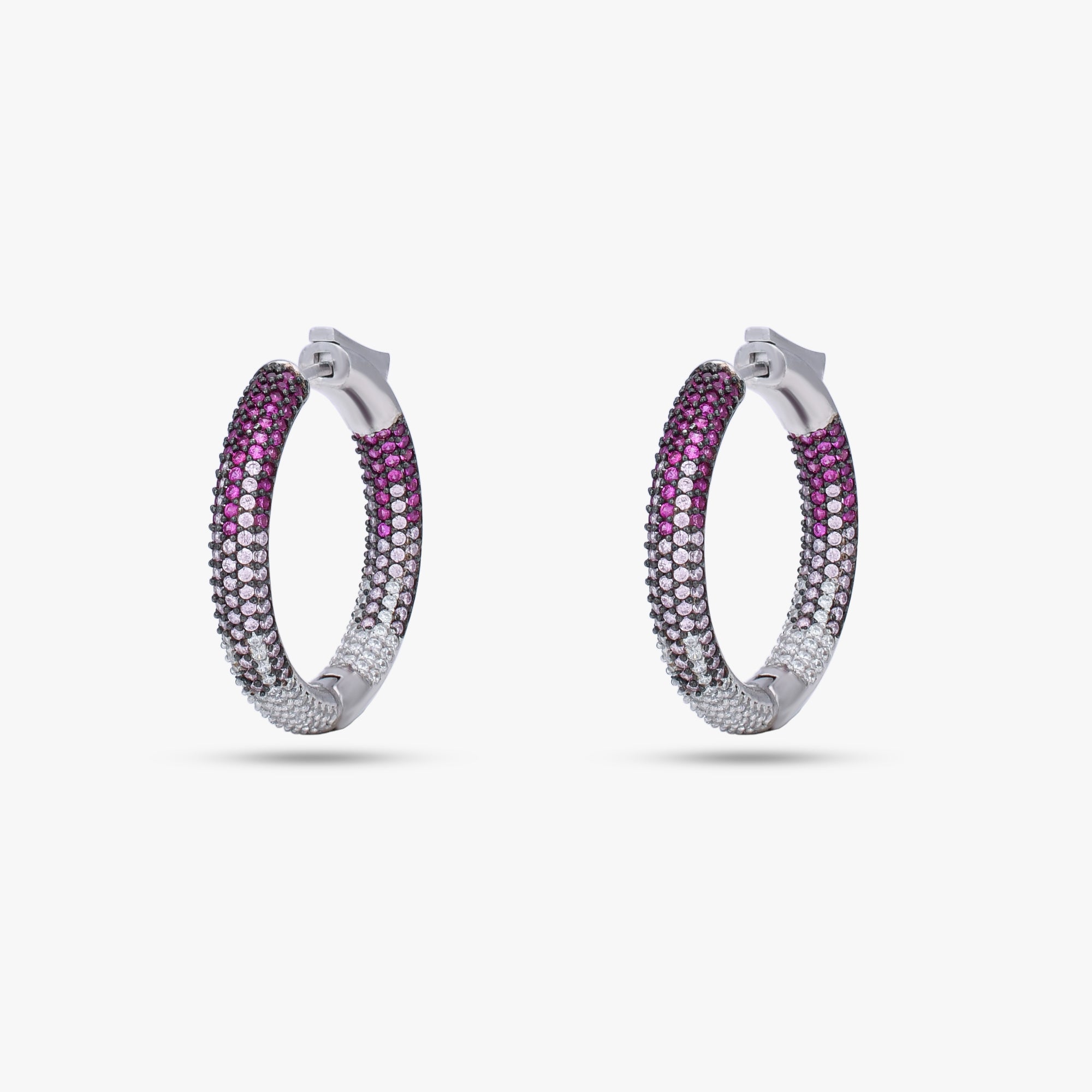 Multicolor Ombre Hoop Earrings