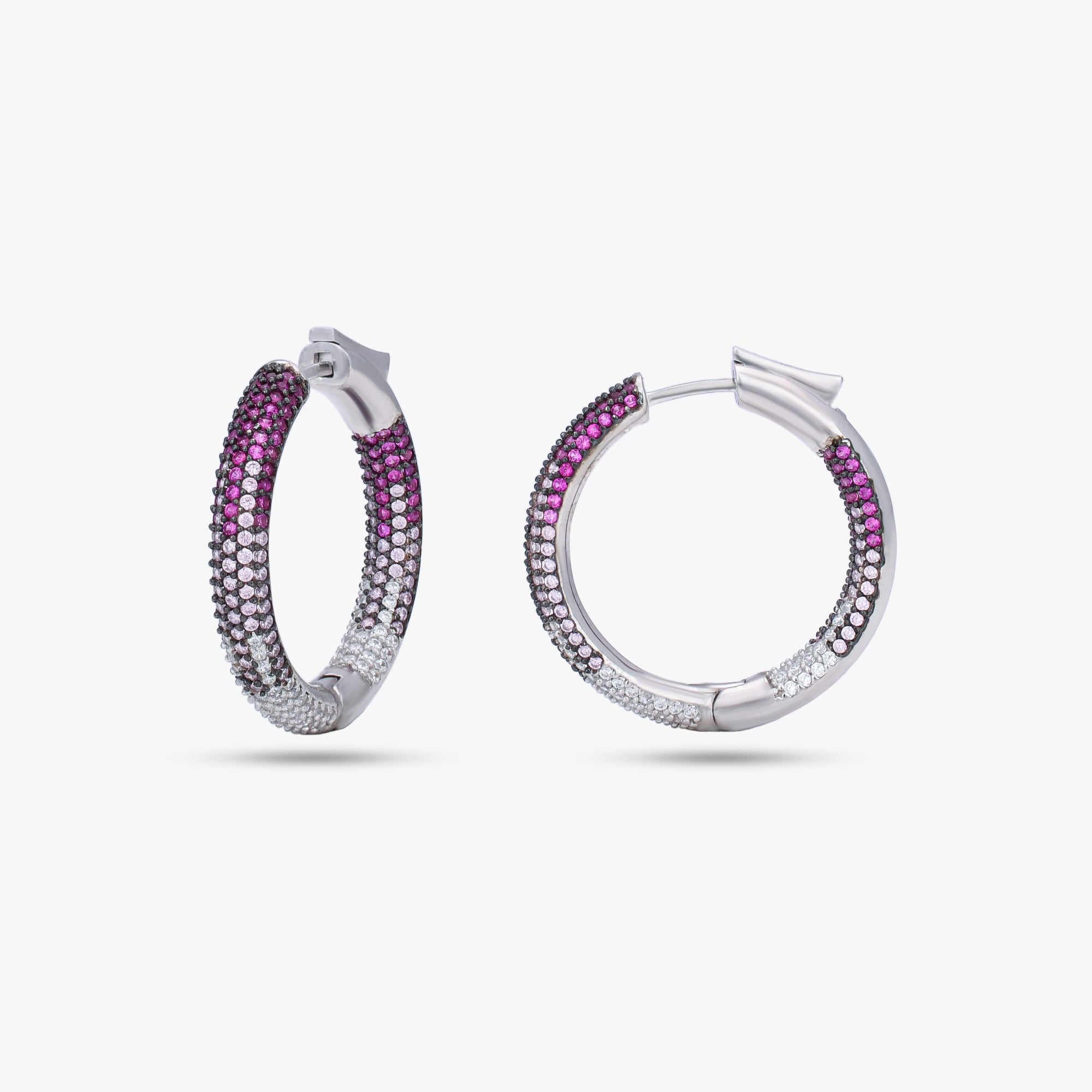Multicolor Ombre Hoop Earrings