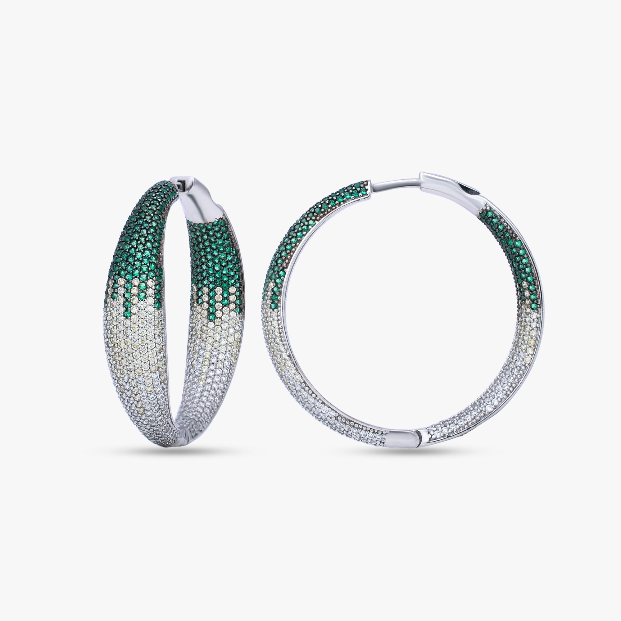 Italian Multicolour Stone Hoops
