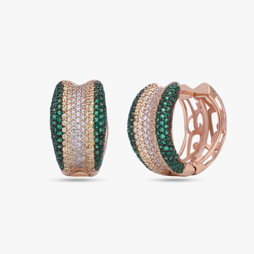 Load image 1 in gallery view. Italian Multicolor Stone Earrings