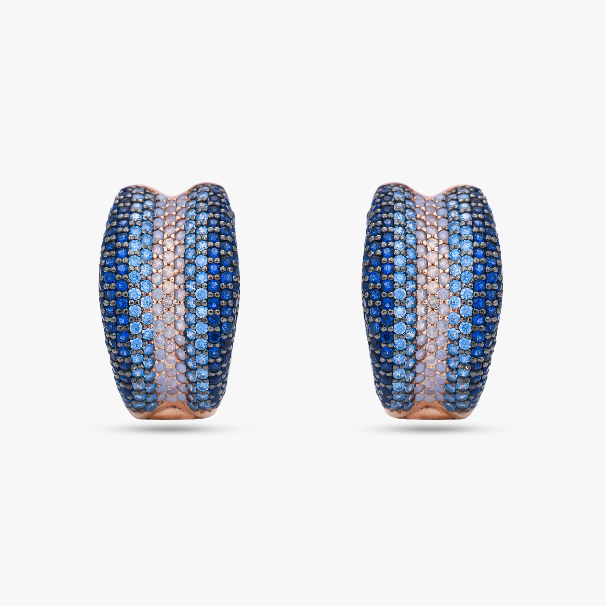 Blue Stone Stud Earrings