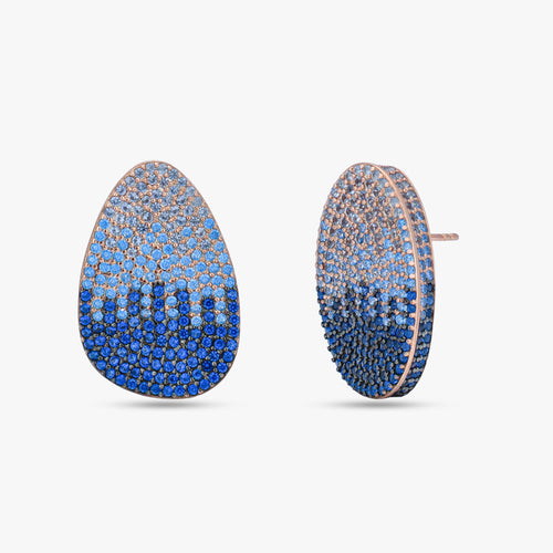 Load image 1 in gallery view. Blue Ombre Teardrop Earrings