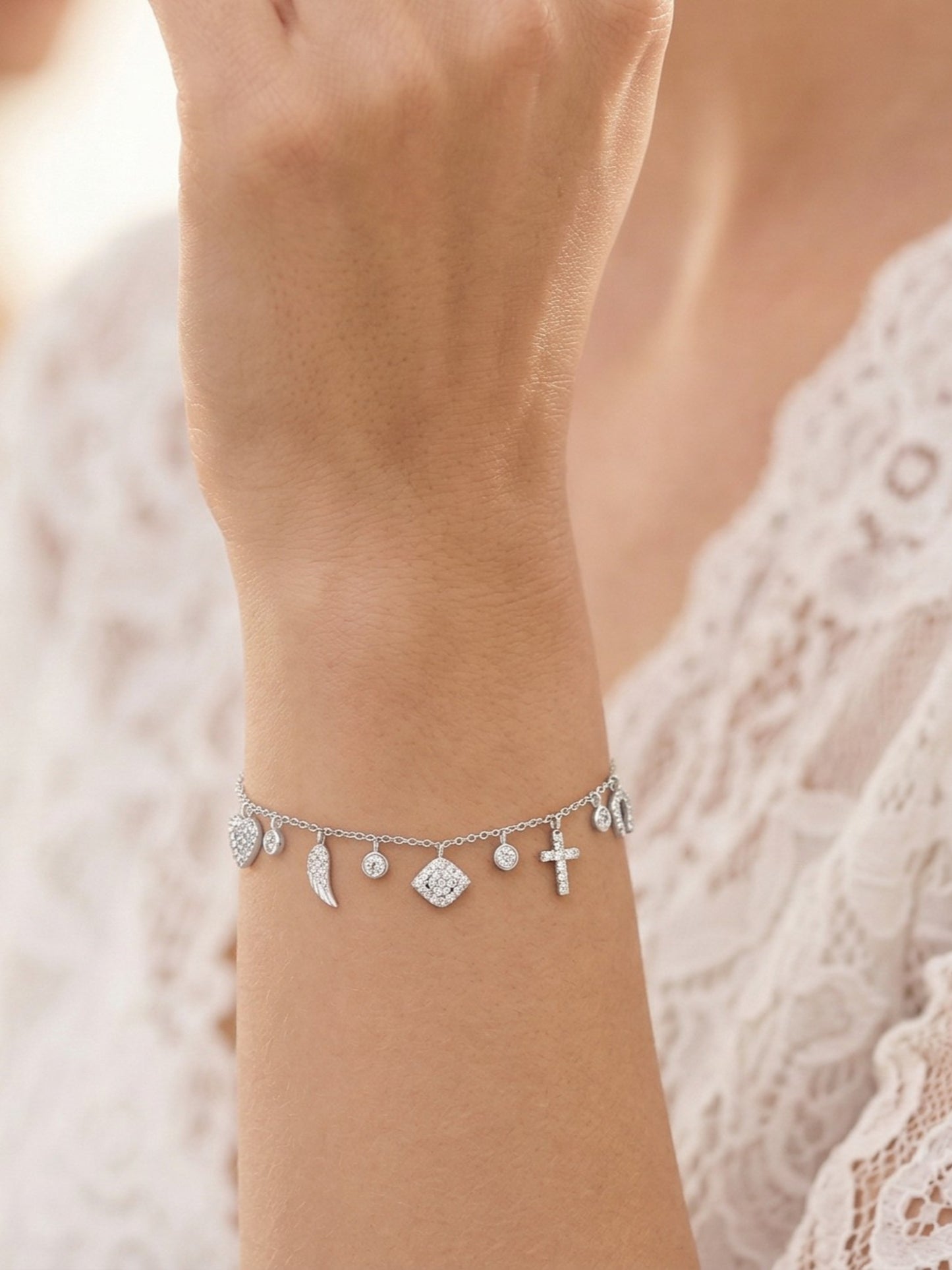 Multi-Charm Dangle Bracelet