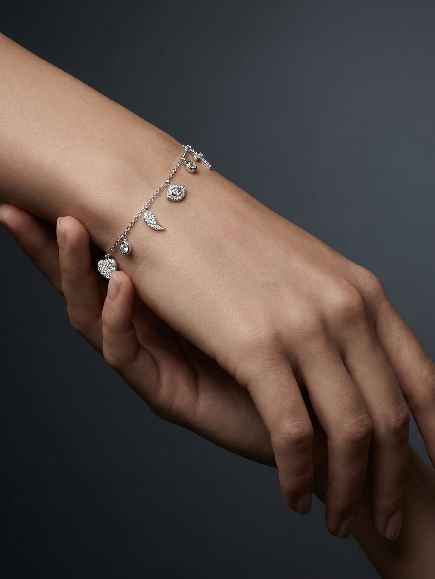 Multi-Charm Dangle Bracelet