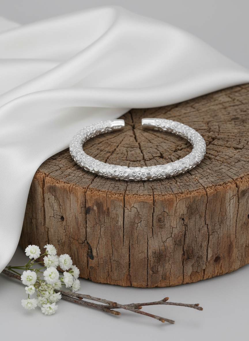 Textured Bloom Open Kada