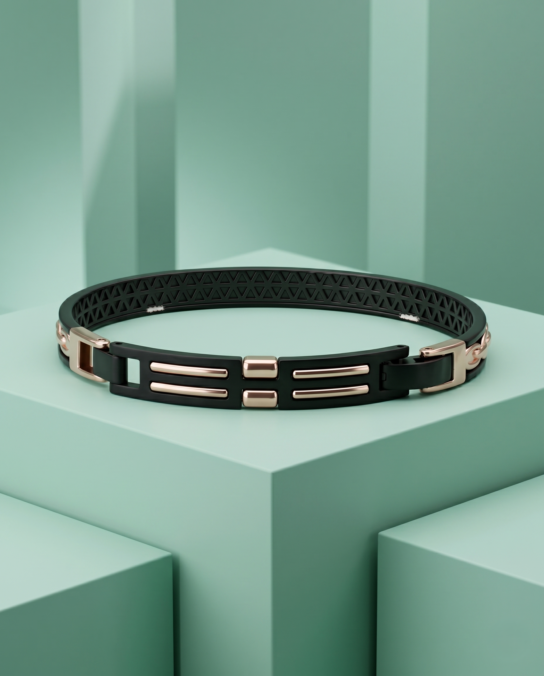 Rose Gold & Black Chain Bracelet