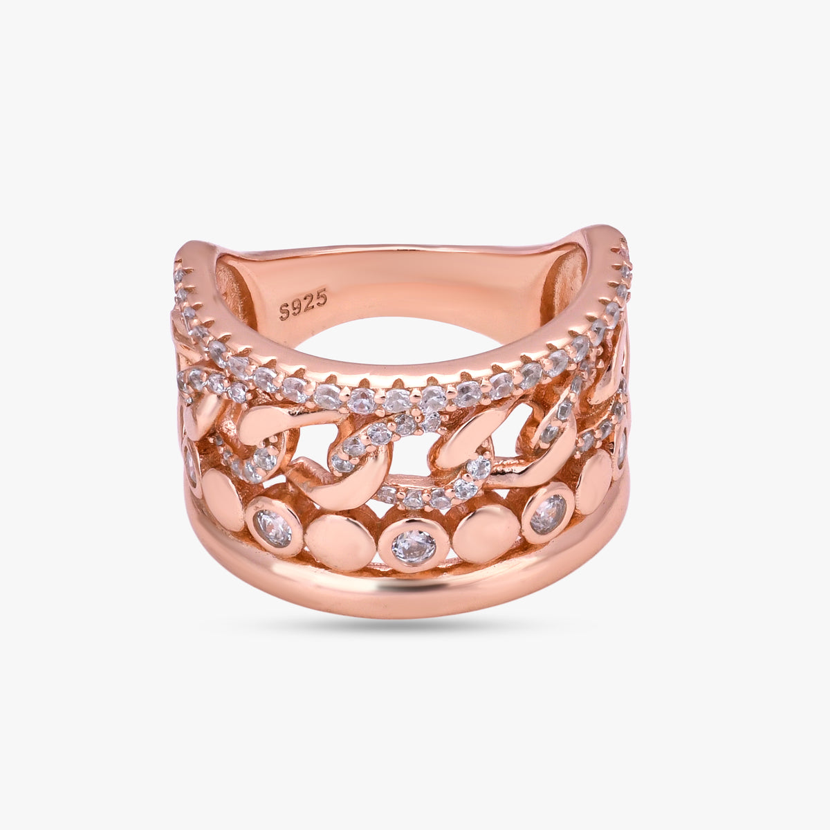 Sparkling Multi-Band Rings
