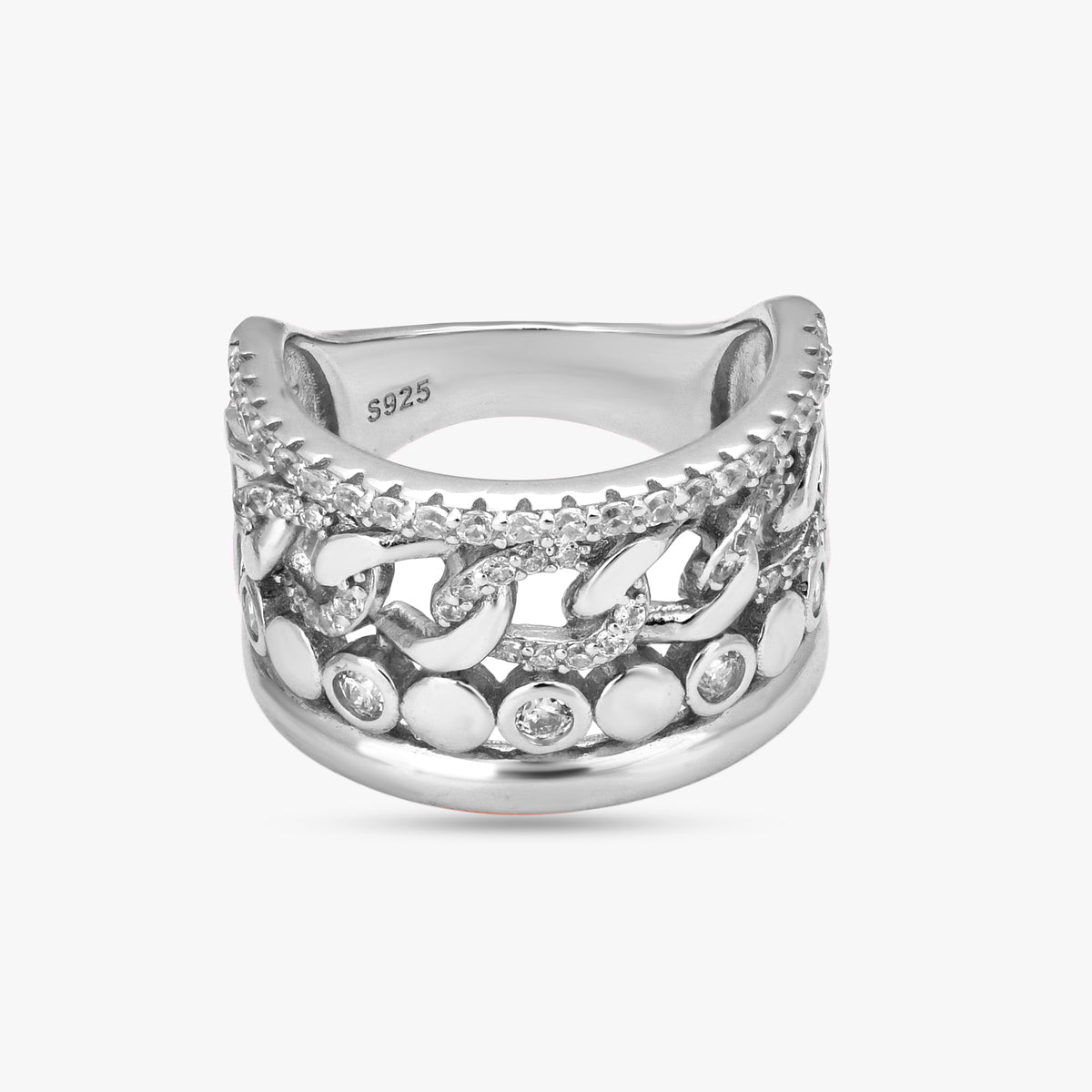 Sparkling Multi-Band Rings