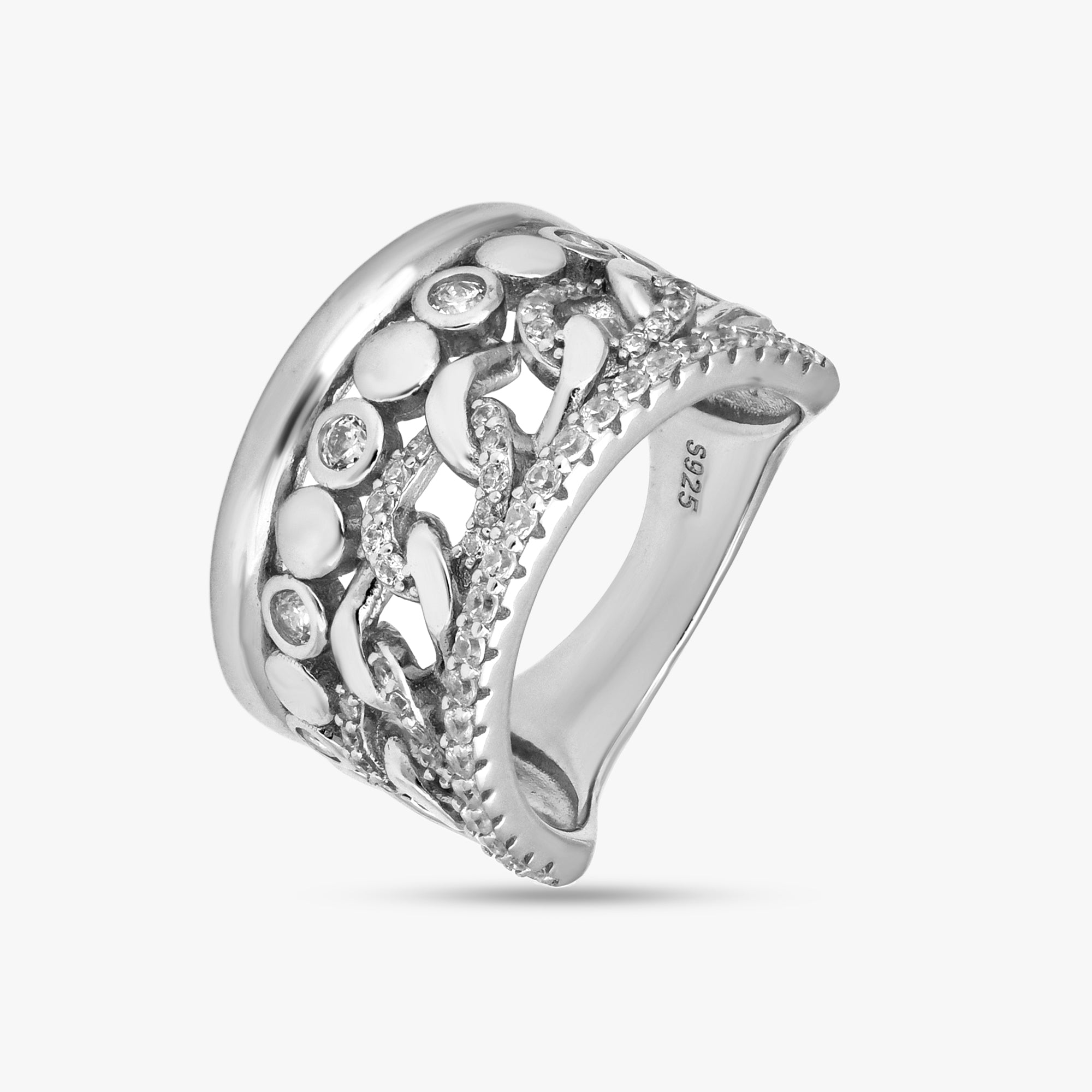 Sparkling Multi-Band Rings
