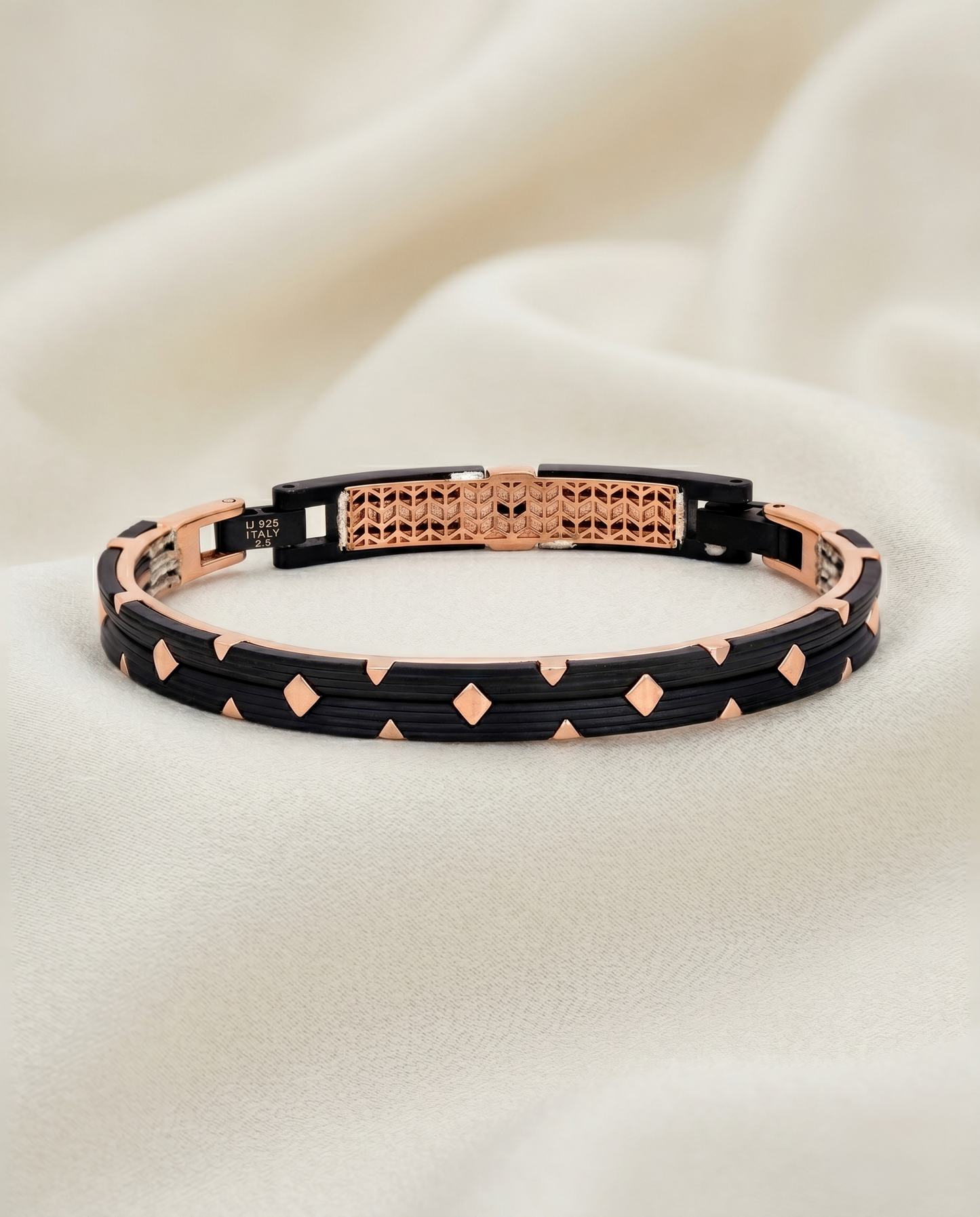 Italian Geometric Studded Bracelet