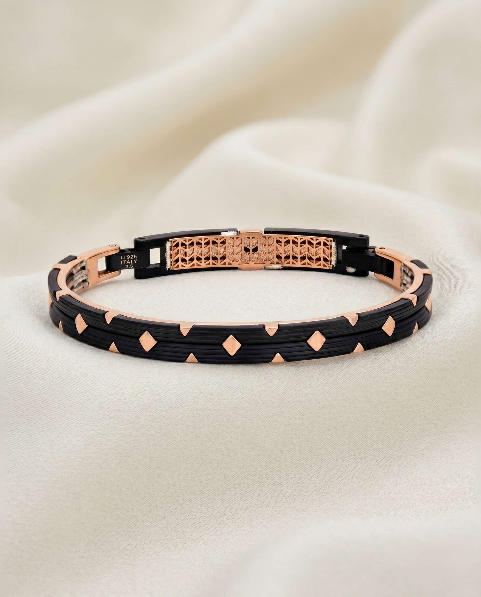 Italian Geometric Studded Bracelet