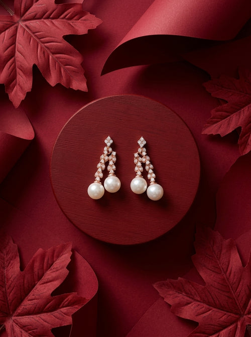 Load image 1 in gallery view. Stellar Pearl Earrings