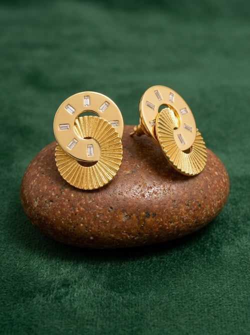 Load image 1 in gallery view. Radiant Spiral Studs