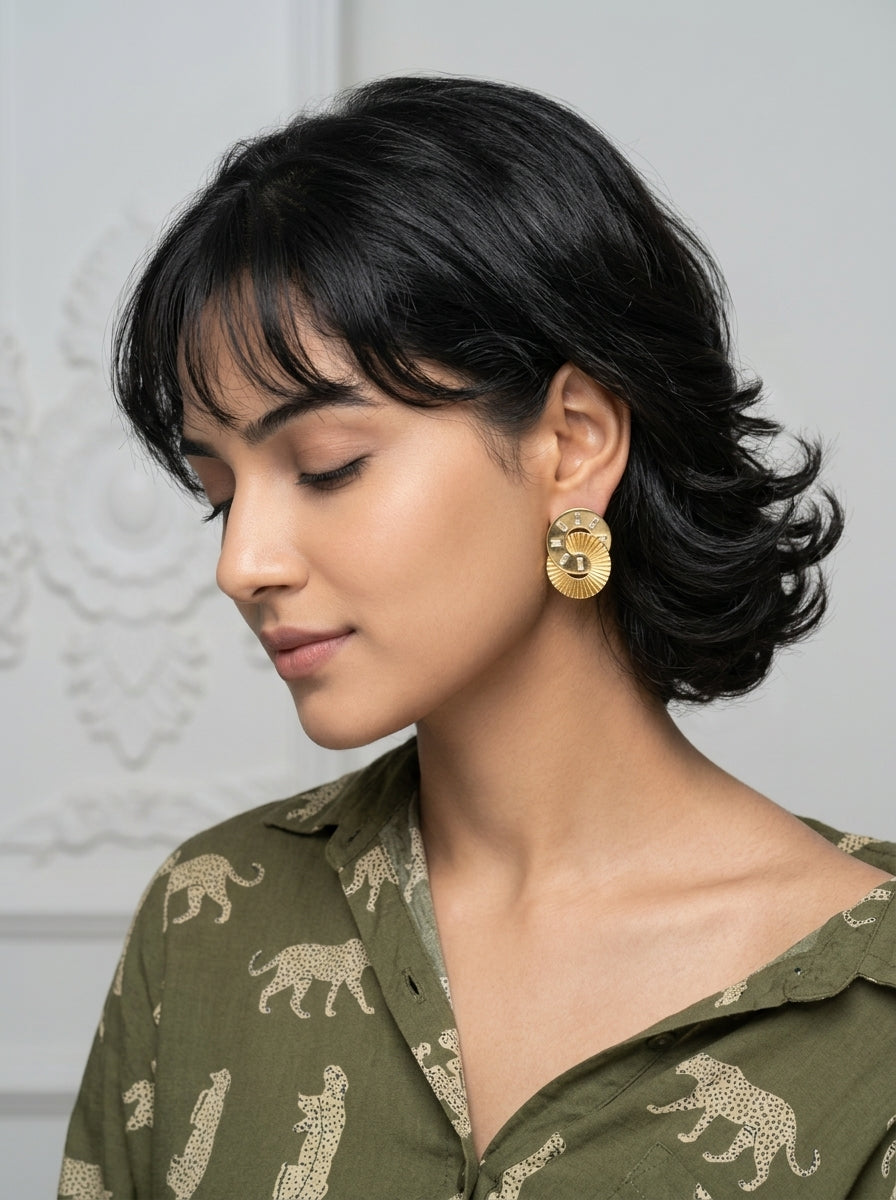 Radiant Spiral Studs