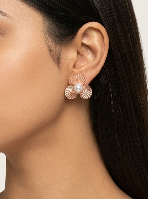 Load image 1 in gallery view. The Radiant Petal Studs
