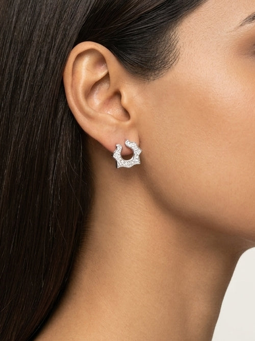 Load image 1 in gallery view. The Halo Solitaire Studs
